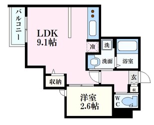 祇園新橋北駅 徒歩3分 2階の物件間取画像